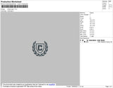 Chaps Logo Embroidery File 6 size