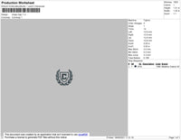 Chaps Logo Embroidery File 6 size