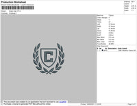 Chaps Logo Embroidery File 6 size