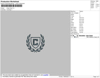 Chaps Logo Embroidery File 6 size