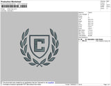 Chaps Logo Embroidery File 6 size