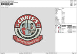 Chrisscircle Embroidery File 6 sizes