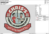 Chrisscircle Embroidery File 6 sizes