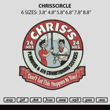 Chrisscircle Embroidery File 6 sizes
