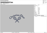 Christian Dior Embroidery File 4 size
