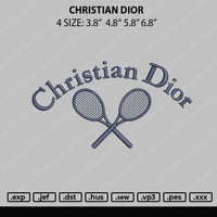 Christian Dior Embroidery File 4 size