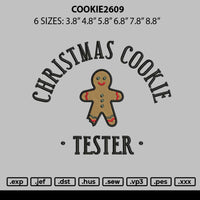 Cookie2609 Embroidery File 6 sizes