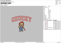 Chucky Embroidery File 6 sizes