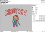 Chucky Embroidery File 6 sizes