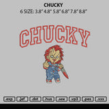 Chucky Embroidery File 6 sizes