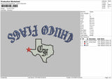 Chuco Flag Embroidery File