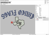 Chuco Flag Embroidery File