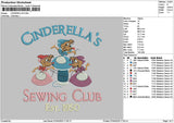 Cinderellas 0704 Embroidery File 6 sizes