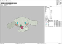 Cinnamo V5 Embroidery File 6 Sizes