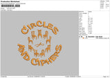 Circles Embroidery File 5 sizes