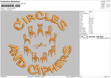 Circles Embroidery File 5 sizes