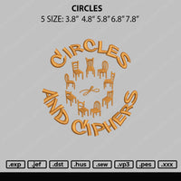 Circles Embroidery File 5 sizes