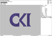 Ckitext Embroidery File 6 sizes
