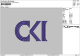 Ckitext Embroidery File 6 sizes