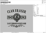 Frasertext Embroidery File 6 sizes