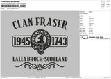 Frasertext Embroidery File 6 sizes