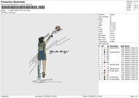 CLARK FROM THE LOGO Embroidery File 6 size