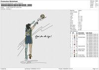 CLARK FROM THE LOGO Embroidery File 6 size