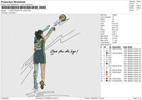 CLARK FROM THE LOGO Embroidery File 6 size