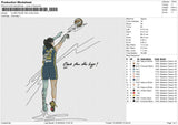 CLARK FROM THE LOGO Embroidery File 6 size