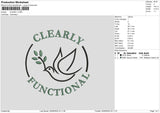 Clearlycircle Embroidery File 6 sizes