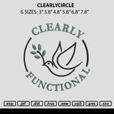 Clearlycircle Embroidery File 6 sizes