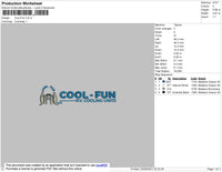 Cool Fun Embroidery File 4 size