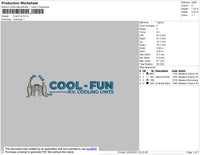 Cool Fun Embroidery File 4 size