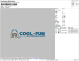 Cool Fun Embroidery File 4 size