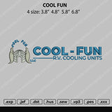 Cool Fun Embroidery File 4 size