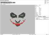 Clown Sillhouette Embroidery File 4 size