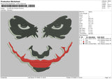 Clown Sillhouette Embroidery File 4 size