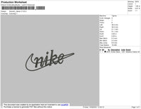 Swoosh Classic02 Embroidery File 11 size