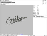 Swoosh Classic02 Embroidery File 11 size