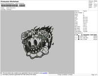 Clown World Embroidery File 4 size