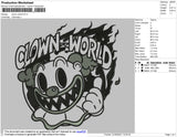 Clown World Embroidery File 4 size