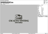 Tintingtext Embroidery File 6 sizes