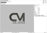 CM Logo Embroidery File 5 sizes