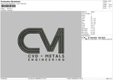 CM Logo Embroidery File 5 sizes