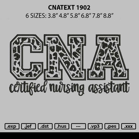 Cnatext 1902 Embroidery File 6 sizes