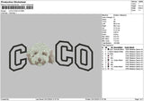 Coco Dog V2 Embroidery File 6 sizes
