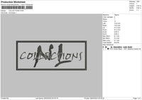 Collections Embroidery File 6 sizes