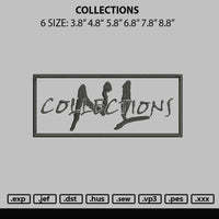 Collections Embroidery File 6 sizes