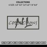 Collections Embroidery File 6 sizes
