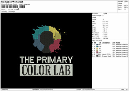 Colorlab Embroidery File Design
